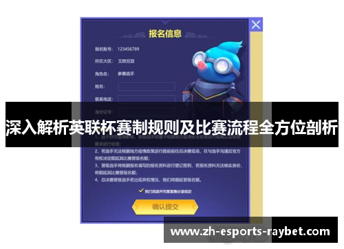 深入解析英联杯赛制规则及比赛流程全方位剖析